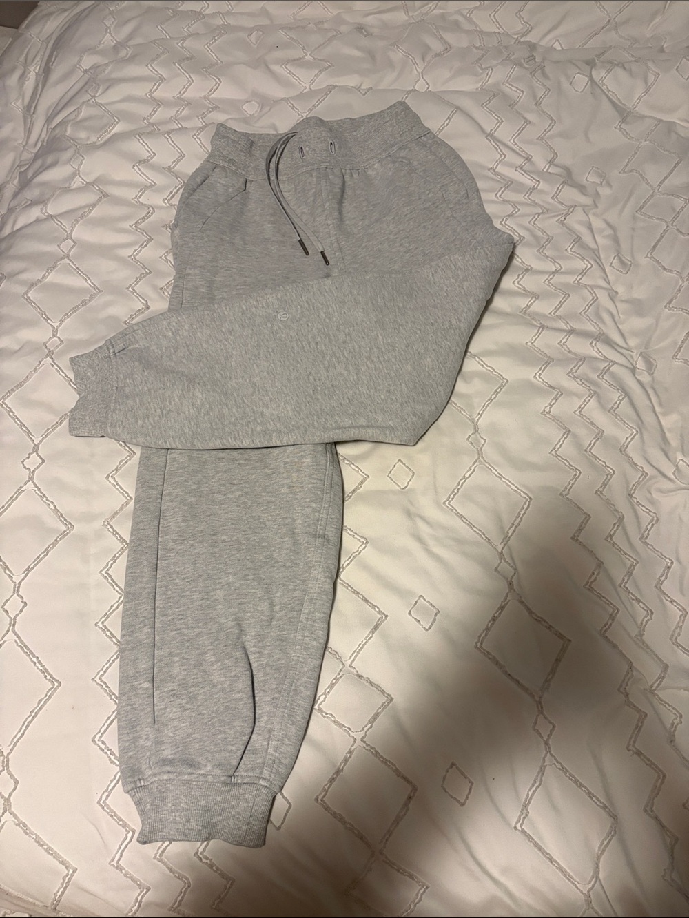 lululemon athletica Light Gray Jogger Sweatpants